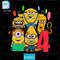 Editable Bundle SVGInkPngCut File 4th Birthday TShirt Mega Minion Gus SVG Minion Jerry PNG Tim From 0