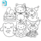 Editable SVGInkPngCut File Cinnamoroll GhosHello Kitty Black CatHello Kitty PumpkinKuromi GhostKuro 1