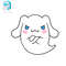 Editable SVGInkPngCut File Cinnamoroll Ghost Vector Illustration Character 0