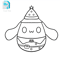 Editable SVGInkPngCut File Cinnamoroll Wizard Squishmallows Vector Illustration Character 1