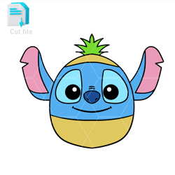 editable svg,ink,png,cut file,stitch pineapple vector character easy to edit