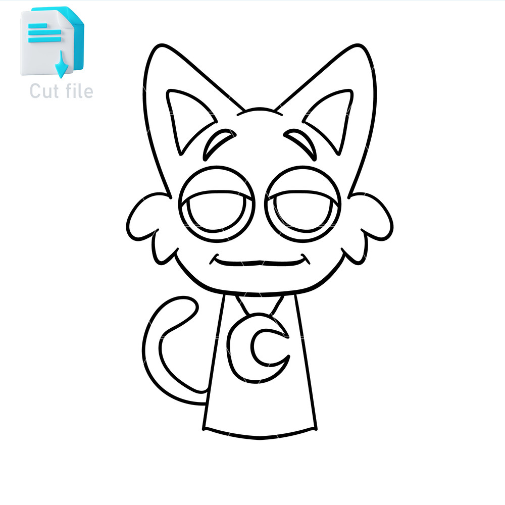 Sprunki Increedibox SVGPNGINkCatNapCut File Editable To Use And Print Instant Download 1