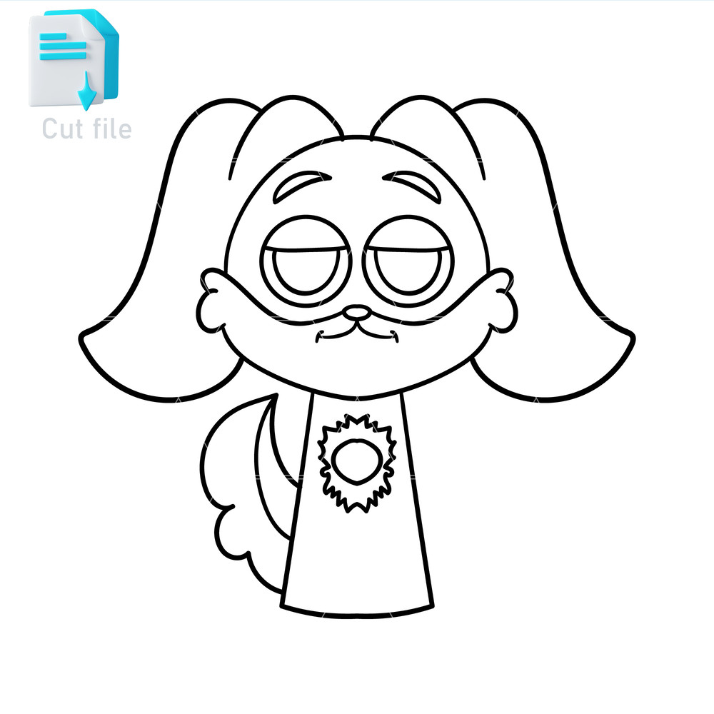 Sprunki Increedibox SVGPNGINkDogDay Cut File Editable To Use And Print Instant Download 1