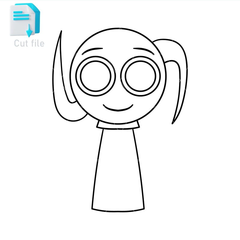 Sprunki Increedibox SVGPNGINSprunki Aqua Cut File Editable To Use And Print Instant Download 1