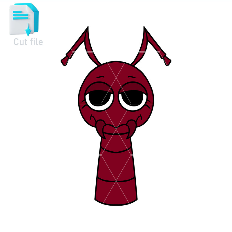 Sprunki Increedibox SVGPNGINSprunki Burgundy Betty Cut File Editable To Use And Print Instant Downl 0