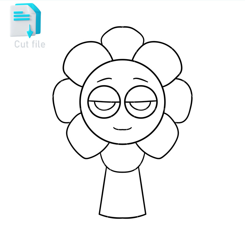 Sprunki Increedibox SVGPNGINSprunki Dandy Cut File Editable To Use And Print Instant Download 1