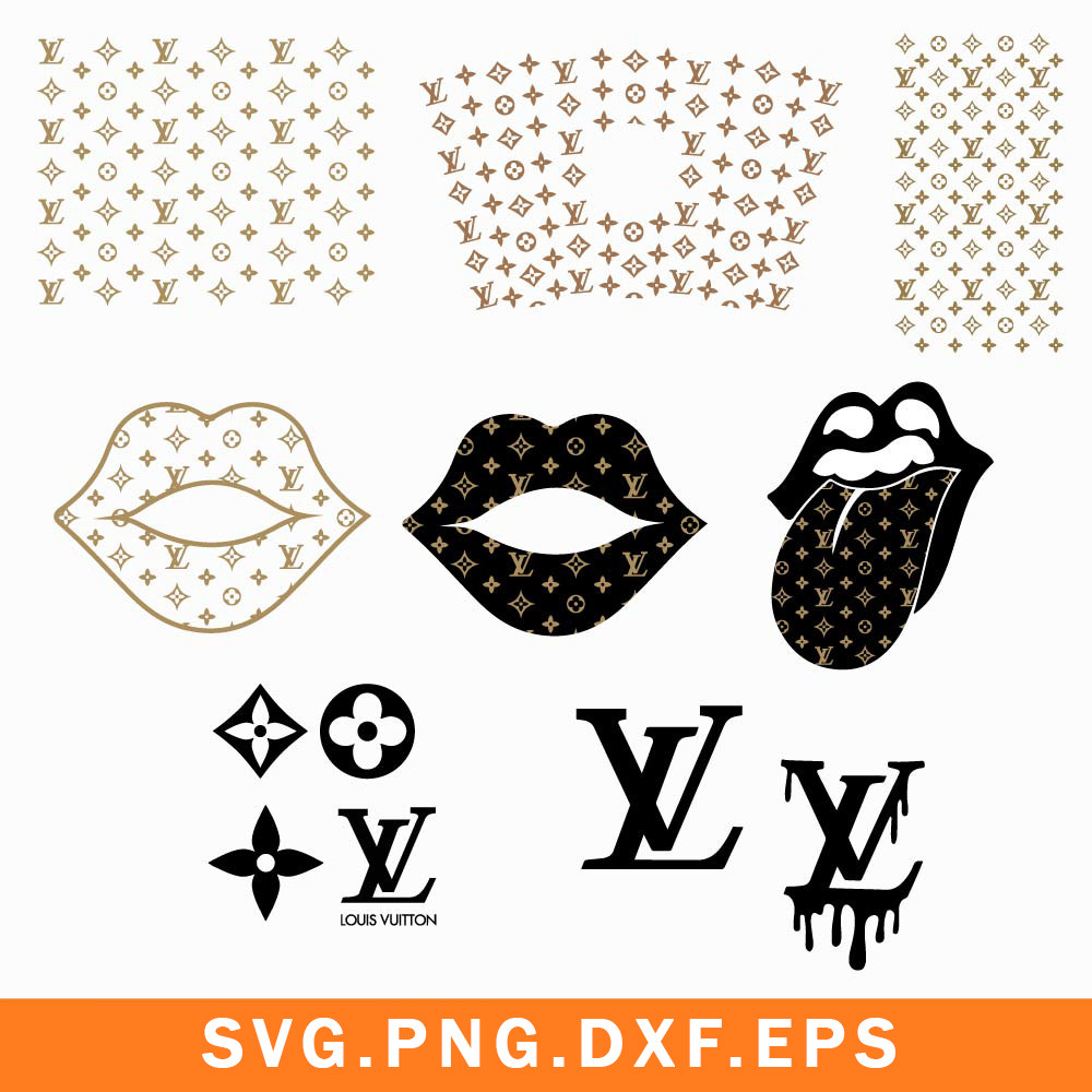 Louis Vuitton Bundle Svg, Louis Vuitton Svg, LV Logo Svg, Brand Fashiono Svg, Png Dxf Eps File