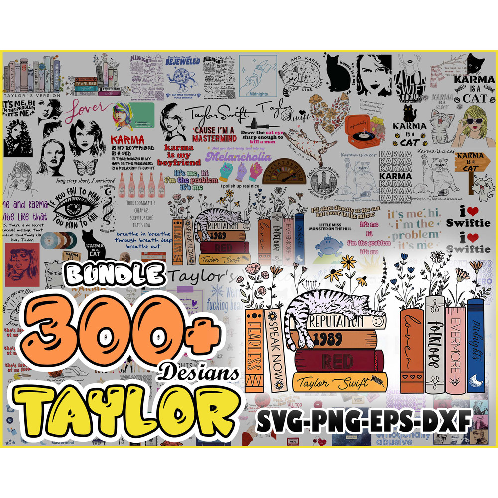 Taylor Swift Bundle Svg, Taylor Midnight Svg, Taylor Swift Svg, Singer Svg, Taylor Svg, Png Dxf Eps File