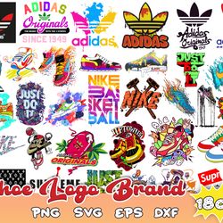 shoe logo brand bundle svg, shoe brand svg, logo brand svg, png dxf eps file