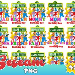sesame street bundle png, sesame street birthday png, sesame street family png, street monsters svg