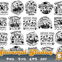 universal studios bundle svg, magical kingdom svg, universal trip svg, family vacation svg