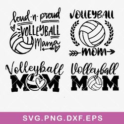 volleyball mom bundle svg, volleyball mom svg, mom sport svg png dxf eps file