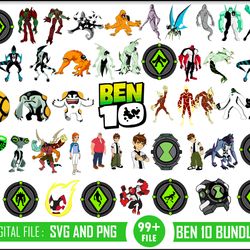 ben 10 bundle svg, ben 10 svg, ben 10 png, ben 10 clipart, cartoon svg, png digitla file