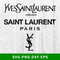 Yves Saint Laurent Logo Svg, Yves Saint Laurent Svg, Saint Laurent Svg, Brand Fashion Svg, Png Dxf Eps File