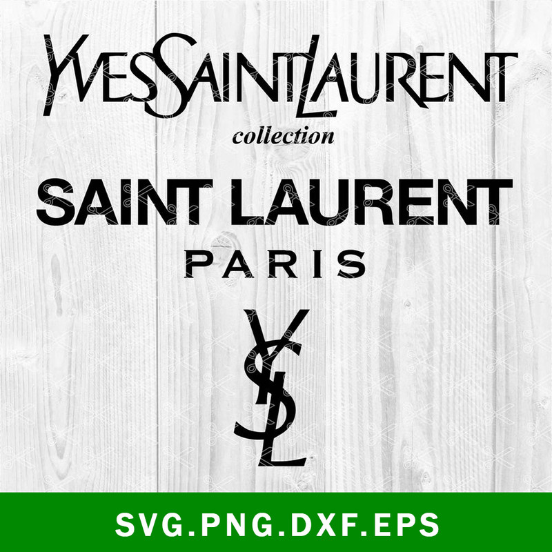 Yves Saint Laurent Logo Svg, Yves Saint Laurent Svg, Saint Laurent Svg, Brand Fashion Svg, Png Dxf Eps File