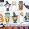 30 Bluey Halloween Bundle Svg, Bluey Friends Halloween Svg, Bluey Svg, Halloween Svg, Png Dxf Eps File