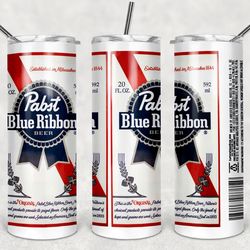 pabst blue ribbon can tumbler png, pabst blue ribbon can 20oz skinny sublimation designs png, drinks tumbler png