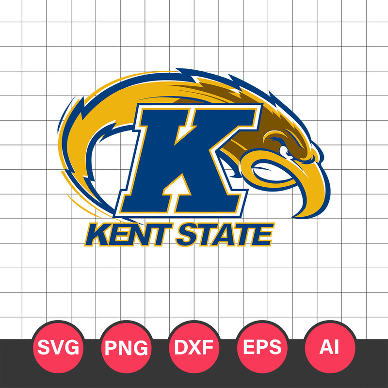 Kent State Golden Flashes Logo Svg, Kent State Golden Flashes, Kent State Golden Flashes Cricut Svg, NCAA Logo Svg
