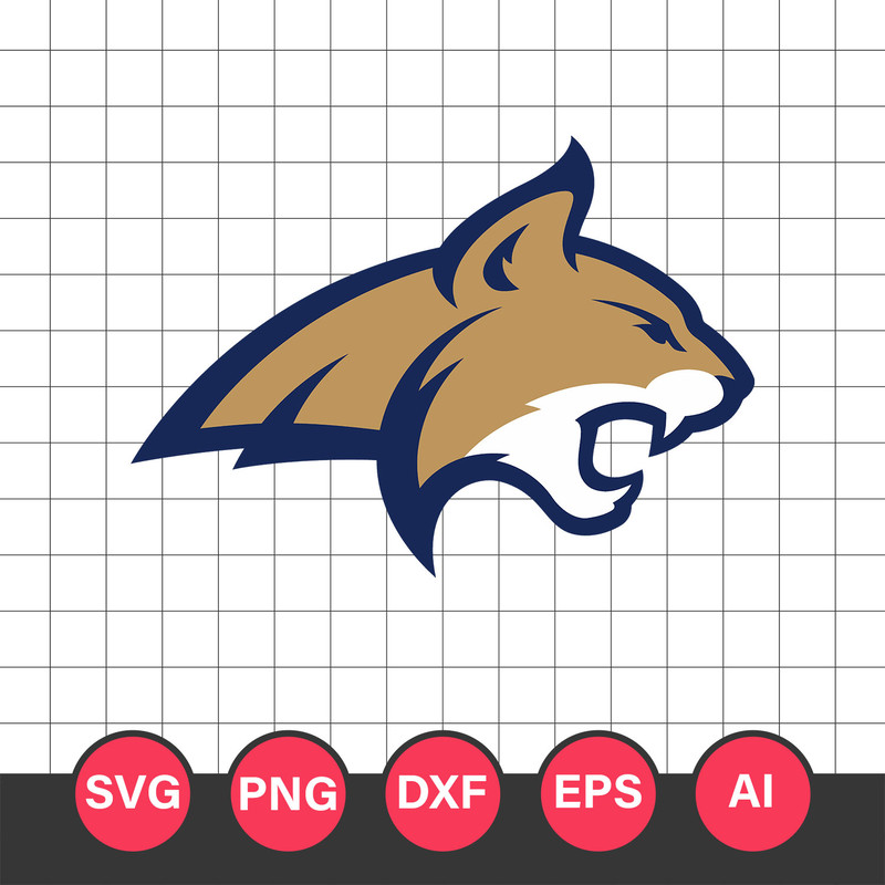 Montana State Bobcats Logo Svg, Montana State Bobcats Svg, Montana State Bobcats Cricut Svg, NCAA Svg File