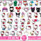 Hello Kitty Bundle Svg, Kawaii Kitty Svg, Hello Cat Svg, Sanrio Kuromi Svg, Cartoon Svg, Png Digital File