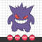 Gengar Svg, Pokemon Characters Svg, Pokemon Svg, Anime Svg, Png Dxf Eps Digital File
