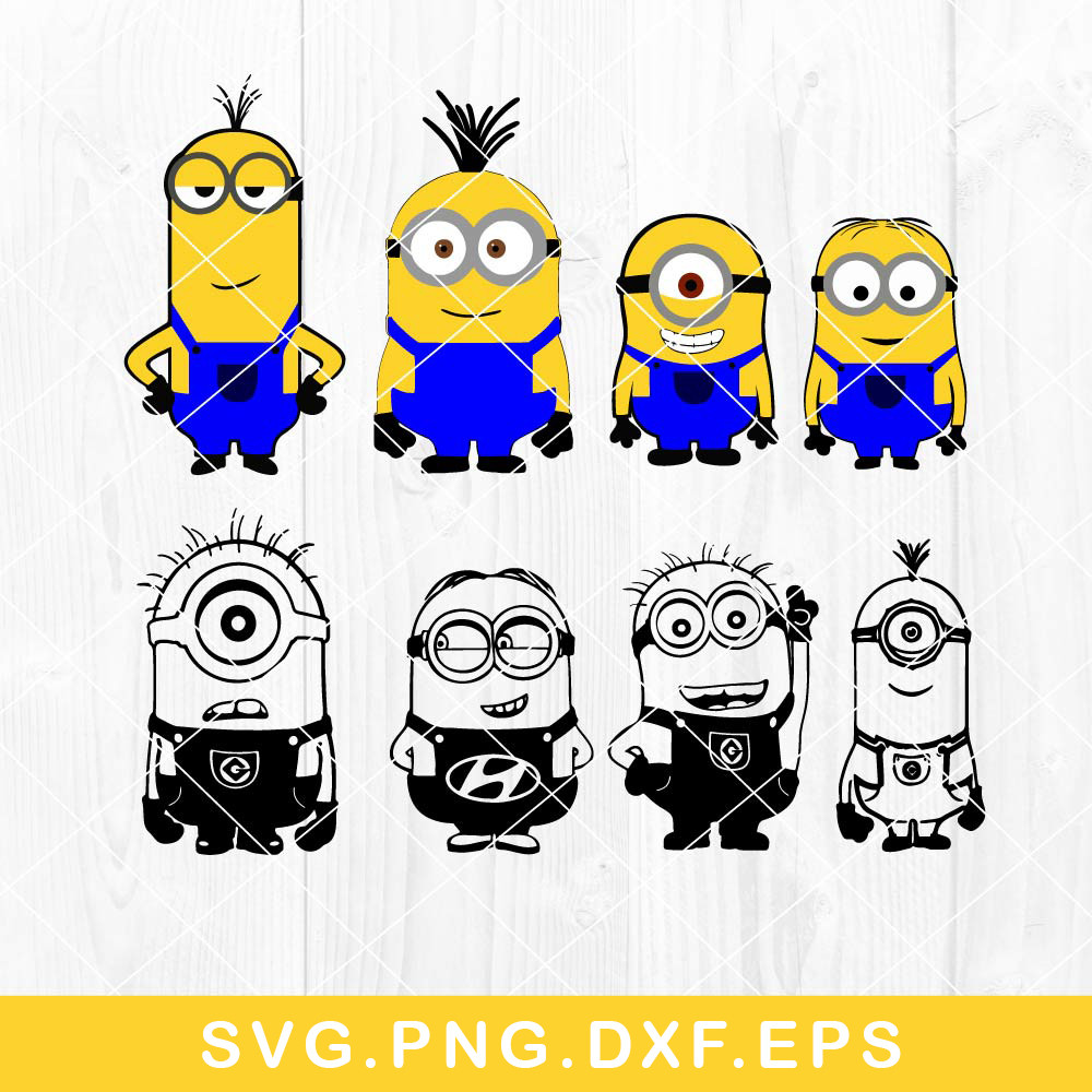 Minion Bundle Svg, Minion Svg, Despicable Me Svg, Cartoon Svg, Png Dfx Eps File