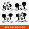 Mickey And Minie Peeking Svg, Mickey Mouse Svg, Minnie Mouse Svg, Disney Svg, Png Dxf Eps File