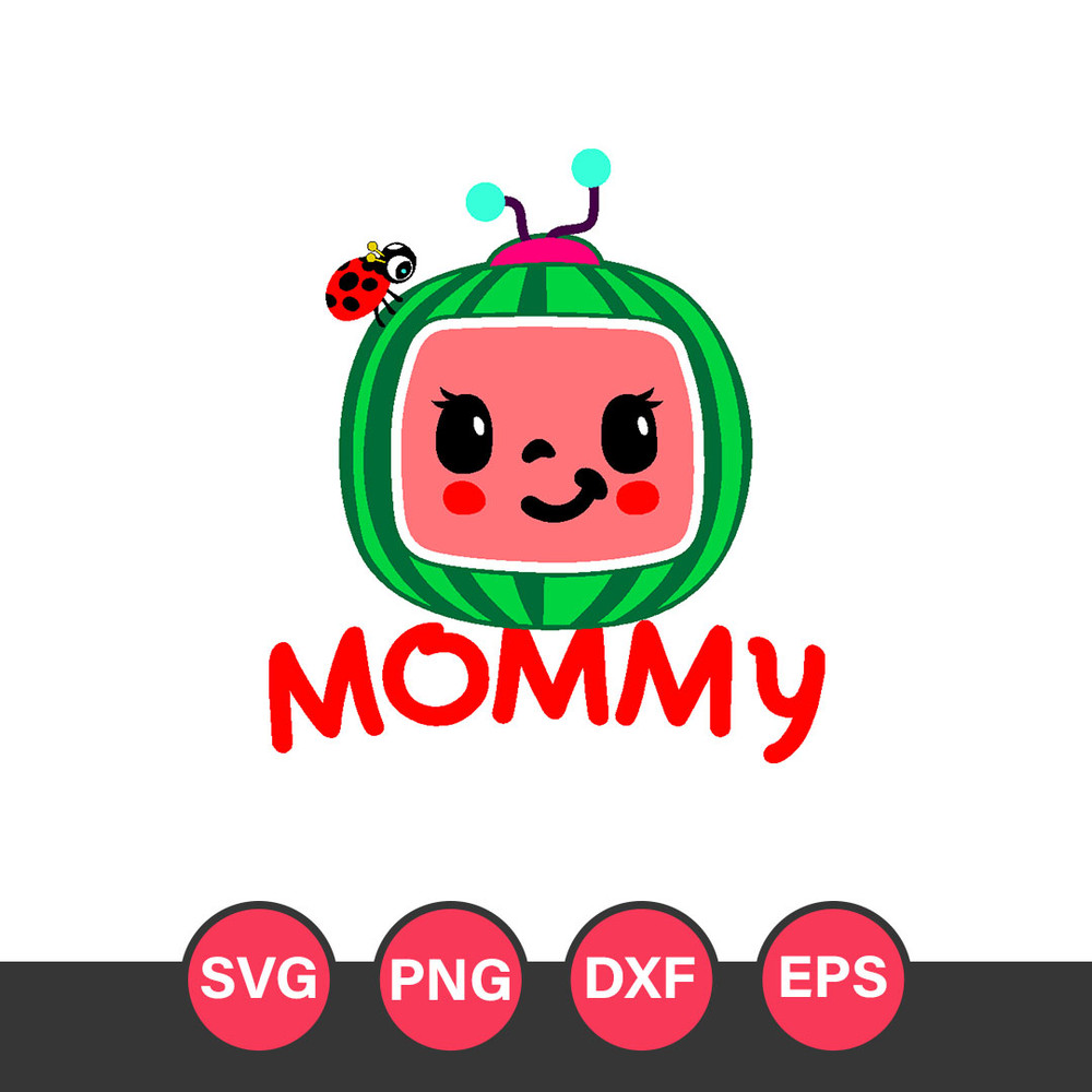Mommy Cocomelon Svg, Cocomelon Svg, Cocomelon Cricut Svg, Cocomelon Clipart Svg, Png Dxf Eps Digital File