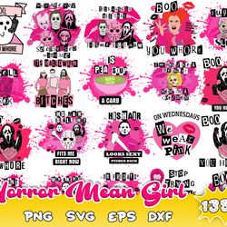 horror mean girl bundle svg, horror mean girl svg, mean girl svg, scary, horror svg, file for cut