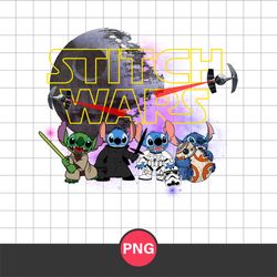 stitch wars png, stitch png, star wars png, star wars disney png digital file
