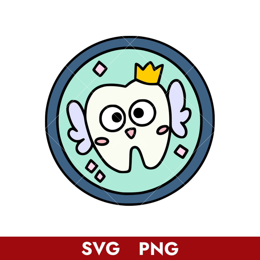 Tooth Fairy Sticker Svg, Bluey Svg, Cartoon Svg, Png Digital File