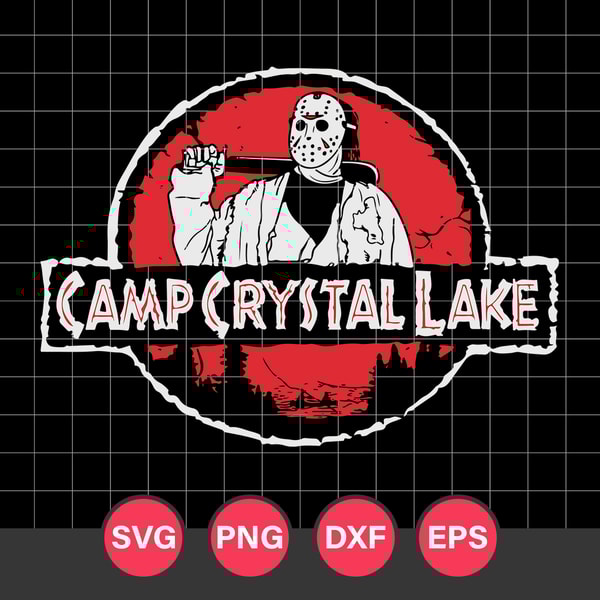 Michael Myers Camp Crystal Lake Svg, Halloween Svg, Png Dxf Eps Digital File