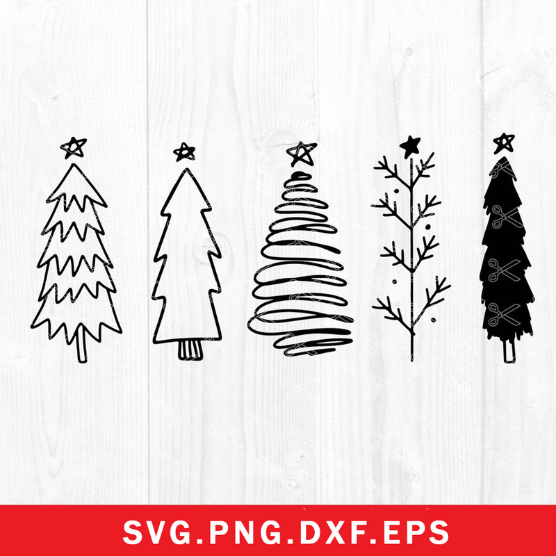 Christmas Tree Bundle Svg, Christmas Tree Svg, Tree Svg, Christmas Svg, Png Dxf Eps file