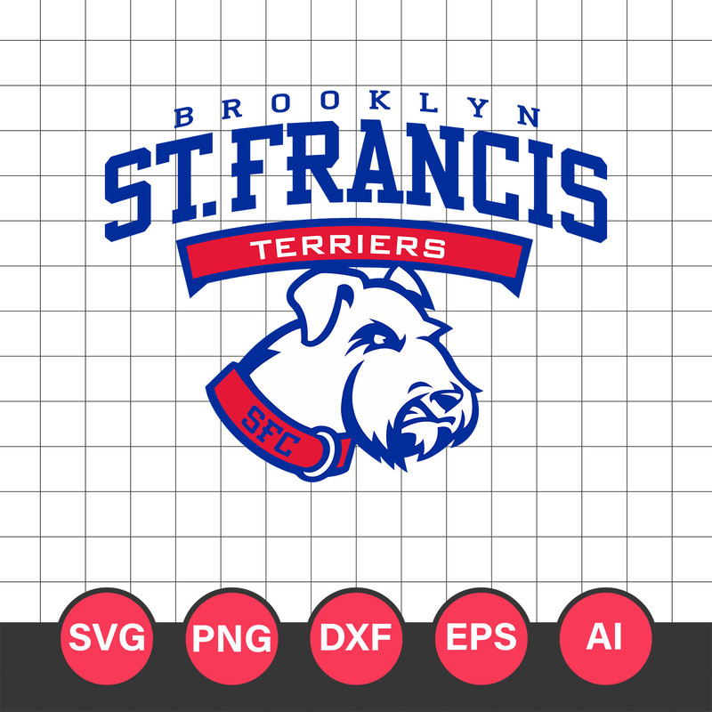 St Francis Terriers Logo Svg, St Francis Terriers, St Francis Terriers Cricut Svg, NCAA Svg File
