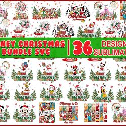 disney christmas bundle svg, disney christmas svg, mickey and friends christmas svg, disney svg, christmas svg
