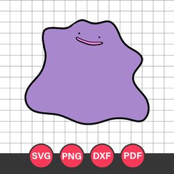 ditto svg, pokemon characters svg, pokemon svg, anime svg, png dxf eps digital file