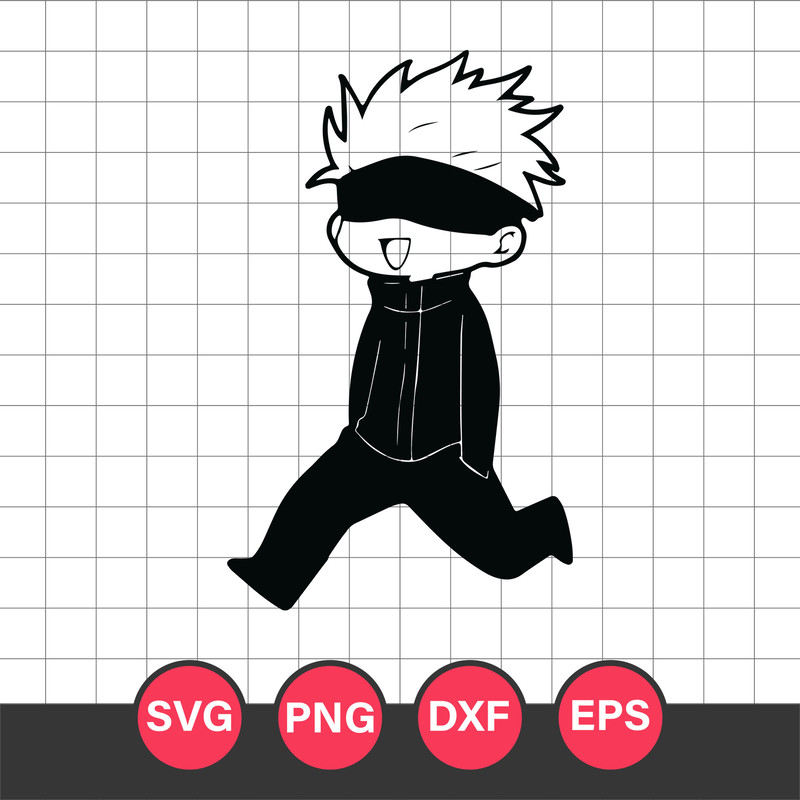 Gojo Satoru Svg, Jujutsu Kaisen Svg, Jujutsu Kaisen Characters Svg, Anime Svg, Png Dxf Eps,JK27052316
