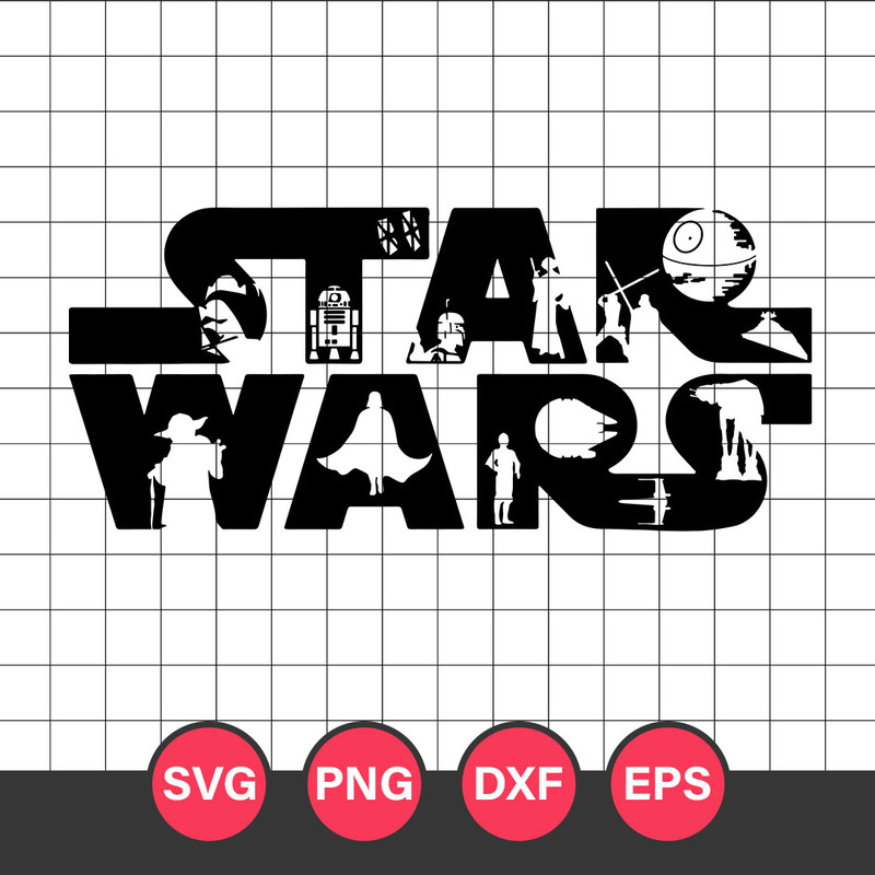 Star Wars Logo Svg, Star Wars Svg, Star Wars Cricut Svg, Png Dxf Eps Digital File