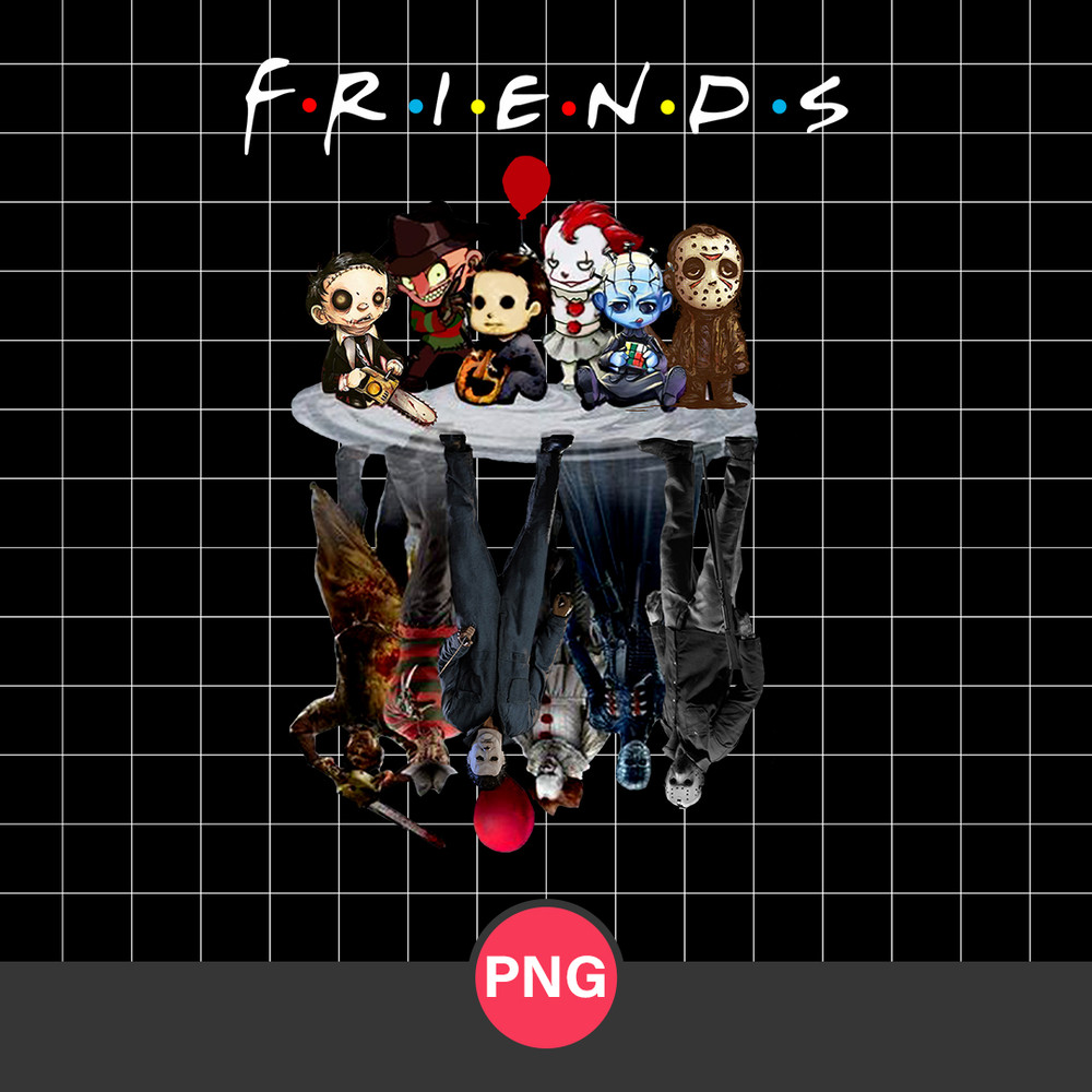 Hollween Horror Friend Png, Horror Movie Png, Friends Scary Horror Movie Png, Halloween Png Digital File