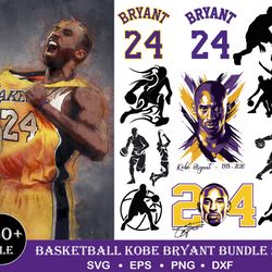 kobe bryant bundle svg, kobe bryant svg, baseketball svg, sport svg, png dxf eps digital file