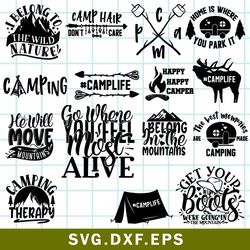 camping bundle svg, camping holiday svg, camping quotes svg, camping svg, dxf eps file