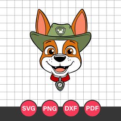 tracker head svg, tracker paw patrol svg, paw patrol svg, cartoon svg, png dxf eps digital file