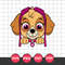 Skye Head Svg, Skye Paw Patrol Dog Svg, Paw Patrol Svg, Cartoon Svg, Png Dxf Eps Digital File