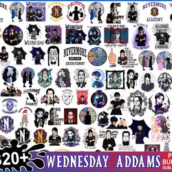 wednesday addams bundle png, wednesday addams png, addams family png, wednesday png, digital file