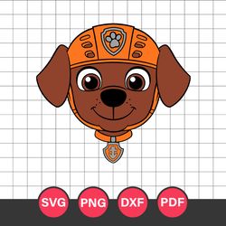 zuma head svg, zuma paw patrol svg, paw patrol svg, cartoon svg, png dxf eps digital file