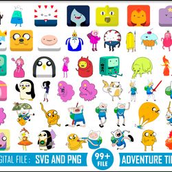 adventure time bundle svg, adventure time svg, adventure time png, adventure time clipart, adventure time cricut file