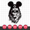 Chewbacca Mickey Ears Hat Svg, Star Wars Disney Svg, Star Wars Svg, Png Jpg Dxf Eps Digital File