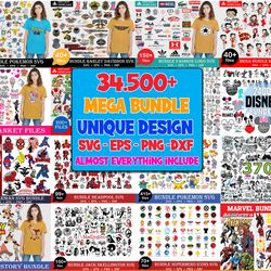 the ultimate giga bundle svg, mega bundle svg, 34.500 unique designs almost everything included