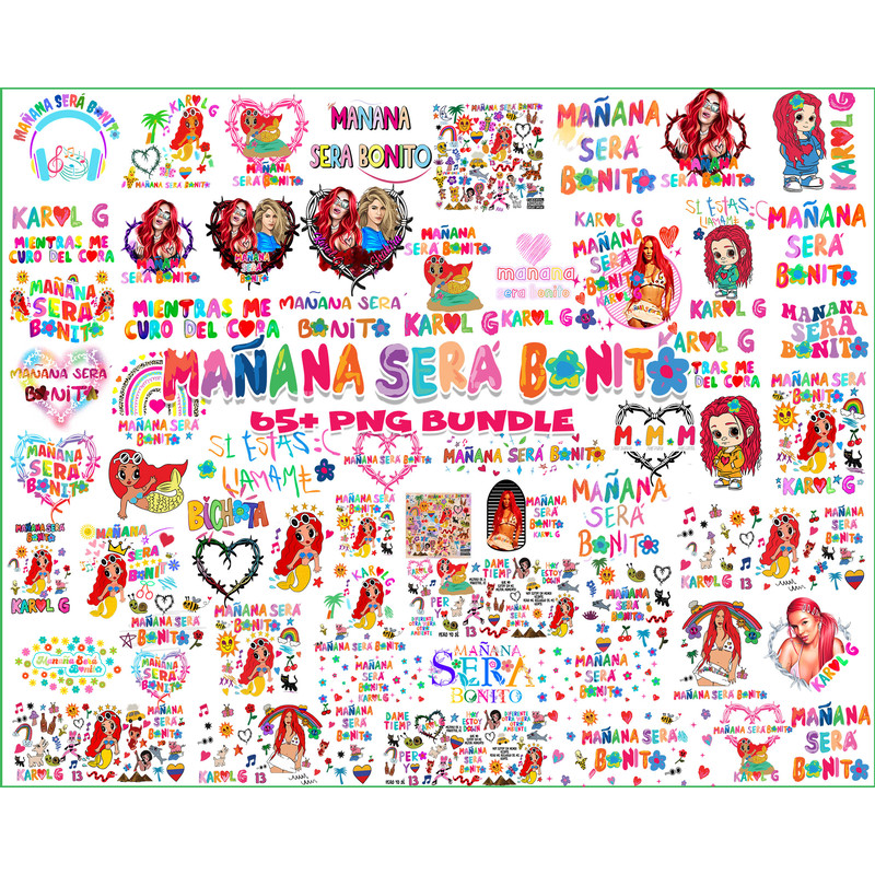 Manana Sera Bonito Bunlde Png, Manana Sera Bonito Album Cover Png, Karol G Png, La Bichota Png