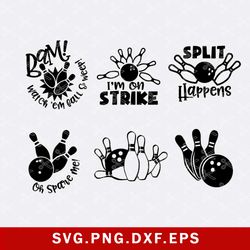 bowling bundle svg, bowling svg, bowling quote svg, png dxf eps digital file